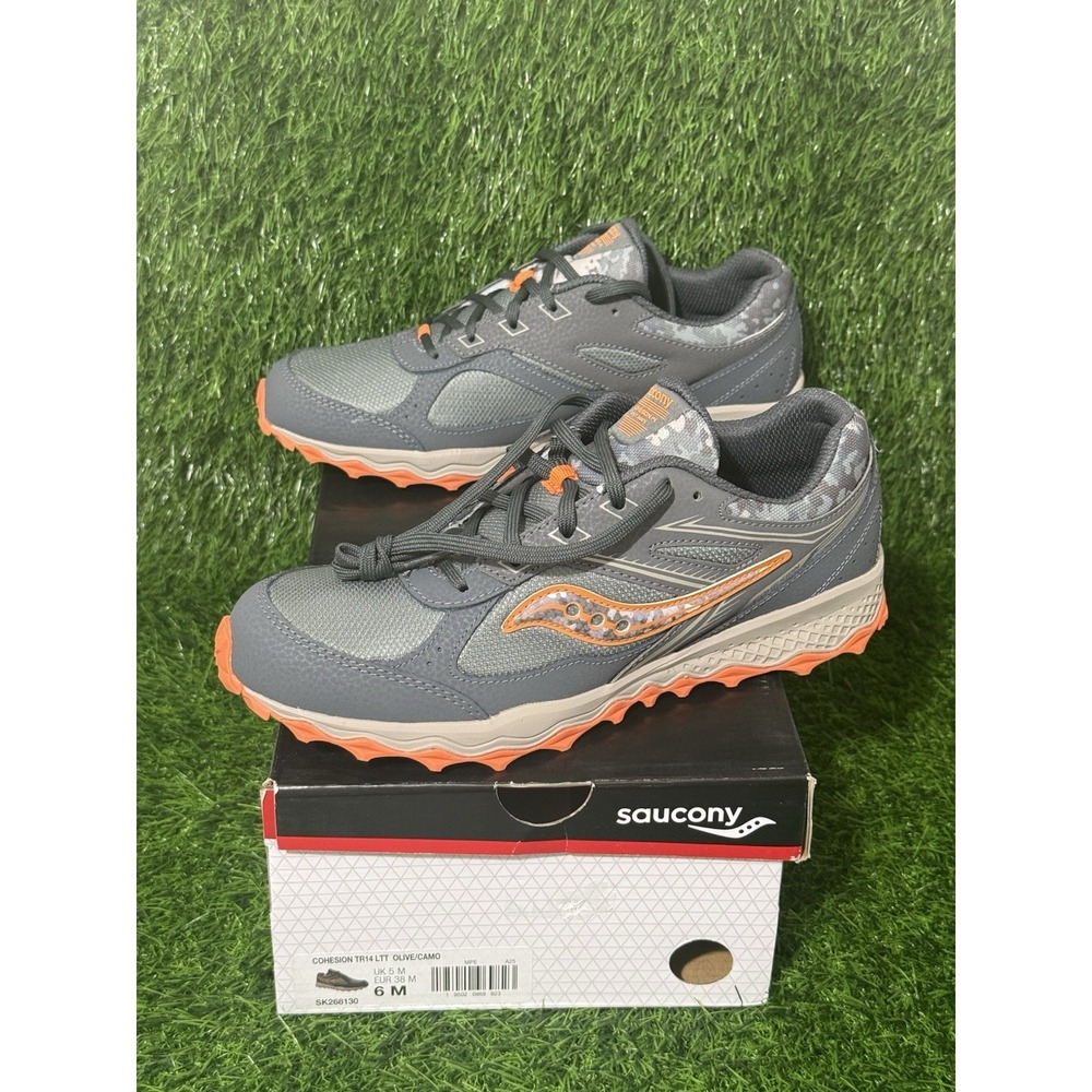 Saucony Cohesion TR14 Trail SK268130 Youth 6M Women's 7.5 Olive Camo NIB